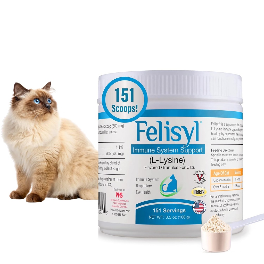 Felisyl Immune System Support (L-Lysine) Granule pentru pisici 3,5oz(100g)