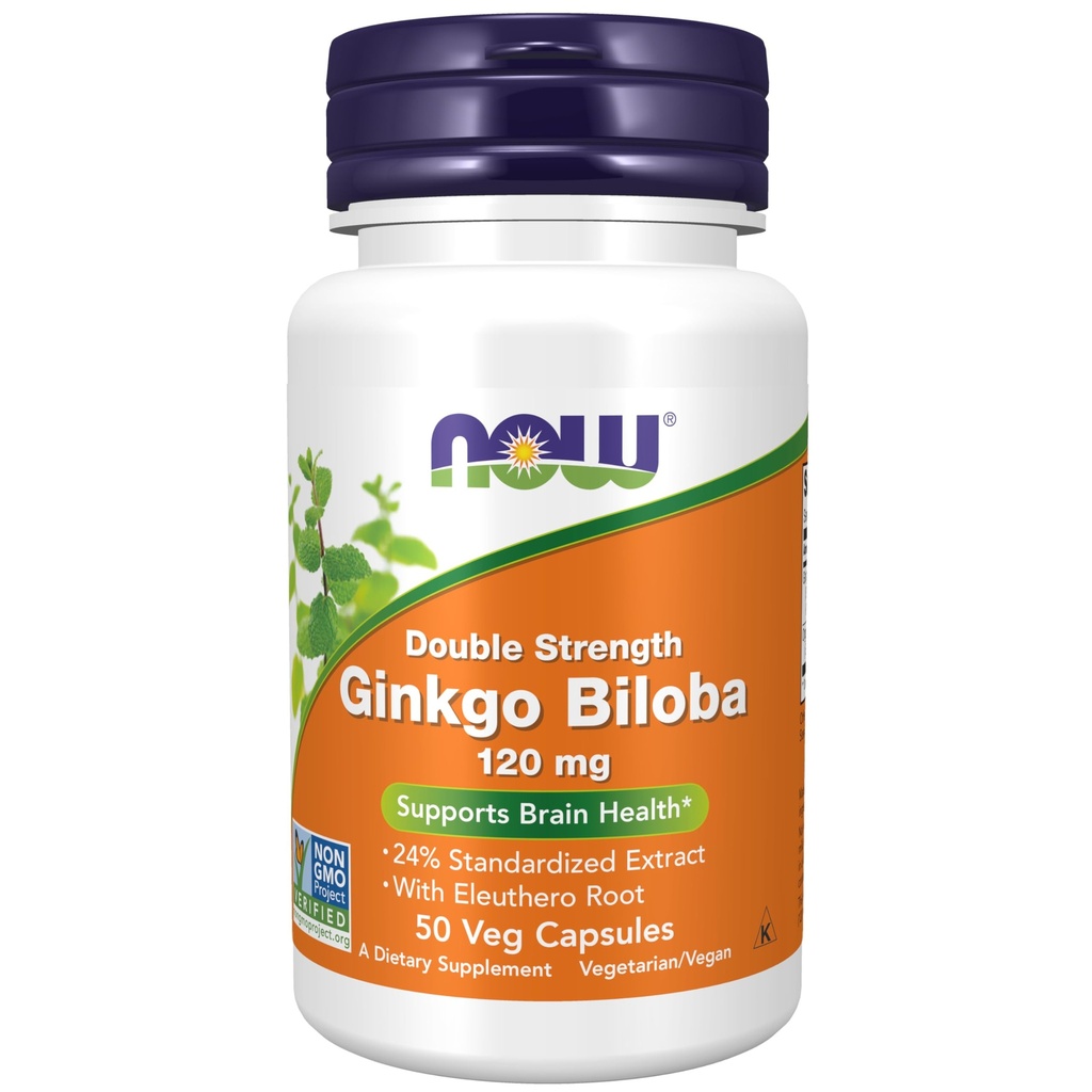 ACUM alimente Suplimente, Ginkgo Biloba 120 mg, Dublu Putere, non-GMO proiect verificat, 50 Veg Capsule