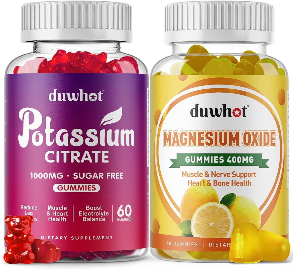 Citrat de potasiu Gumries 1000mg, Oxid de magneziu Gume 400mg, Supliment pentru adulţi