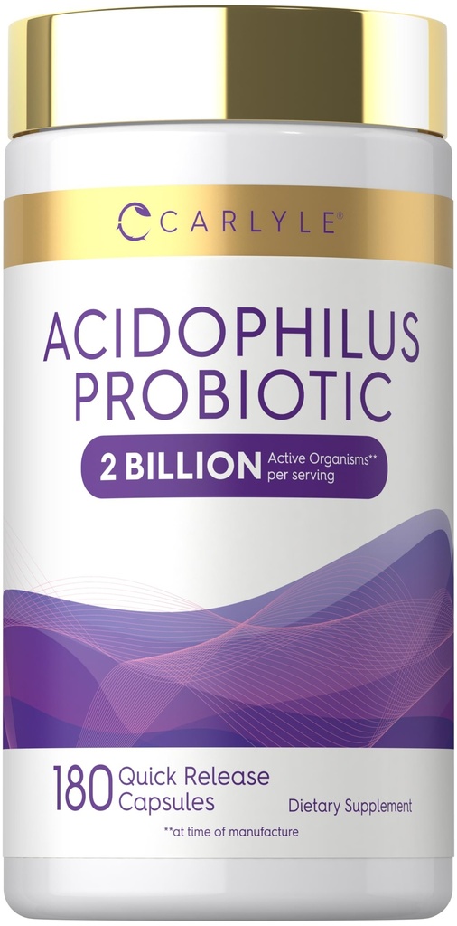 Carlyle Acidophilus Probiotic pentru femei și bărbați Digestive de sănătate 