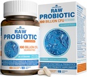 Probiotice brute pentru femei si barbati - 100 miliarde CFU, 35 tulpini, prebiotice organice si enzime digestive naturale pentru sanatate digestiva, guta si imuna - lactate, soia si gluten gratuit, non-GMO, 60 capsule Vegas