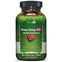 Irwin Naturals Prosta-Strong RED cu boostere oxid de azot, Saw Palmetto, Licopen, Seminte de dovleac & More - Suplimente de sanatate prostate pentru barbati - 80 lichid Soft-Gels