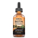 MAX Absorbție Biotin Picături lichide, 10000mcg de Biotin Per Servire, 60 Servire, Fără Conservanți artificiali, Vegan prietenos, Sprijină Cresterea sanatoasa a parului, unghii puternice și piele strălucitoare, Made in USA