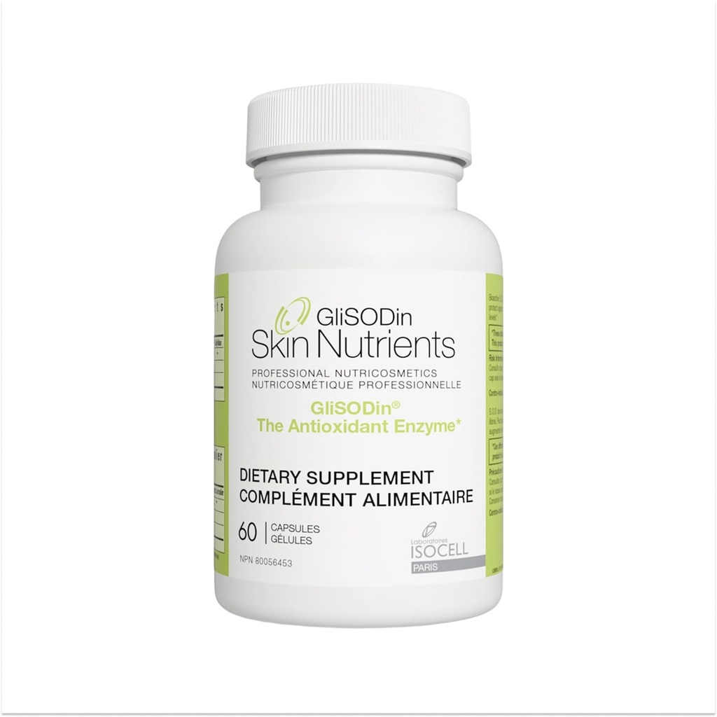 GliSODIN Skin Nutrients Enzimul antioxidant - reduce stresul oxidativ - 60 capsule 