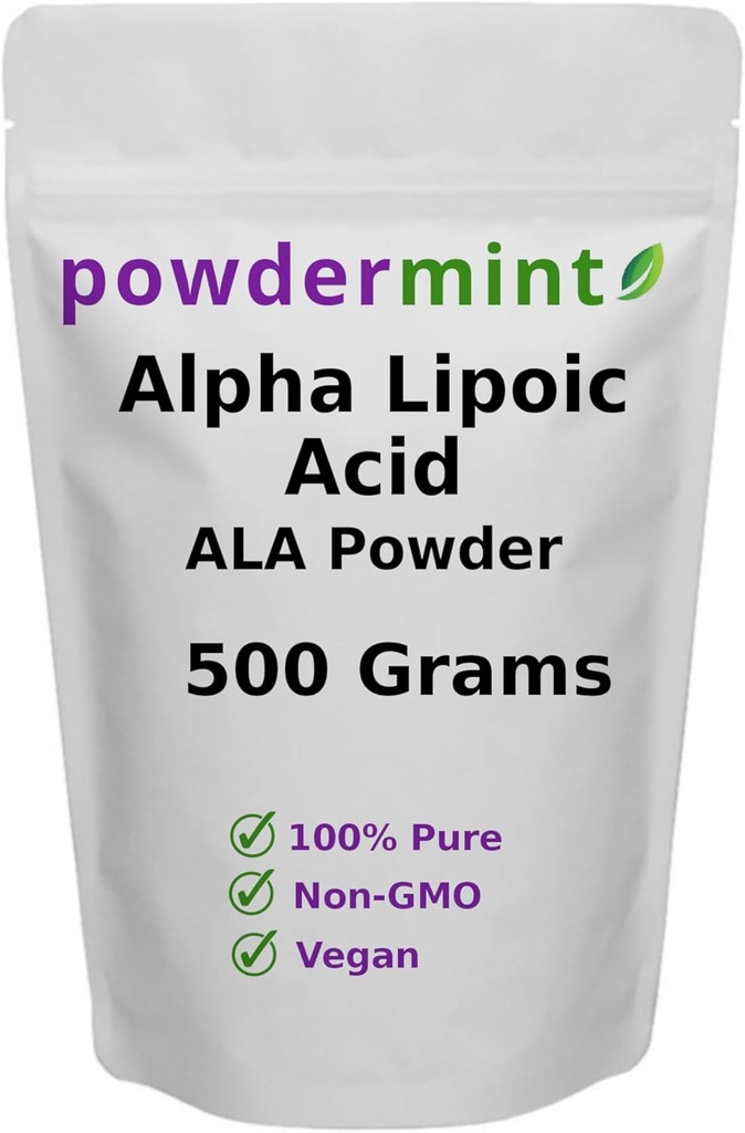 Pulbere de acid alfa lipoic (RS-ALA, ALA pură) (dimensiuni multiple) Antioxidant (Pudră ALA)