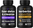 NutraChamps Liver Cleanse & Detox Capsules & Berberine Capsules