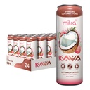 MITRA-9 Băuturi botanice - nucă de cocos Lychee Sparkling Kava băutură cu extract de rădăcină Kava - Îmbunătățitor de mood - Bazat pe plante - promovează calm natural & Clarity (12 Fl. Oz) (24)