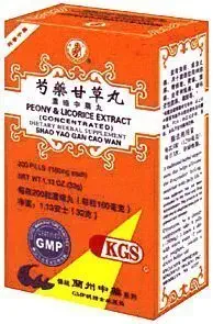 Peony și extract de lemn dulce (Shao Yao Gan Cao Wan) 200 pastile X 12