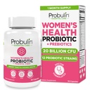 Probulin Womens Probiotic - Vaginal, UT, Gut & Immune Health with Lactobacillus Reuteri - 20 Miliarde CFU, 12 Probiotice Strais & Prebiotice - 30 Vegan, Gluten Free Capsule pentru Wellness Whole-Body