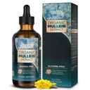 Mullein picături pentru plămâni, Support Lung Cleanse/Detox & Funcţia respiratorie pentru respiraţie sănătoasă - Extract de frunze Mullein pentru plămâni-2 fl.oz