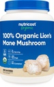 Nutricost Organic Lion coamă marsupial pulbere 1LB - certificate USDA Organic