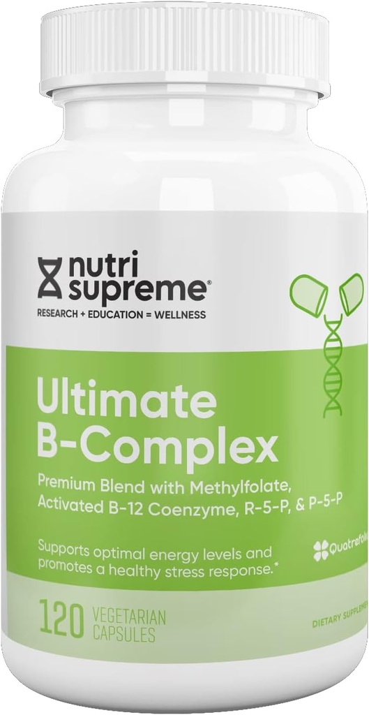 Ultimate B Complex, 120 capsule vegetariene - Kosher certificate