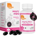 Zahler Mighty Mini Vitamina prenatala cu DHA & Folat - Kosher certificat - Toate vitaminele prenatale naturale - Multivitamine pentru gravide - 19 Vitamine prenatale inclusiv Acid folic (90 Softgels)