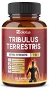 Tribulus Terrestris Capsule cu Ashwagndha, Panax Ginseng, Saw Palmetto, Maca, Shilajit - 90 capsule - 3 luni de aprovizionare