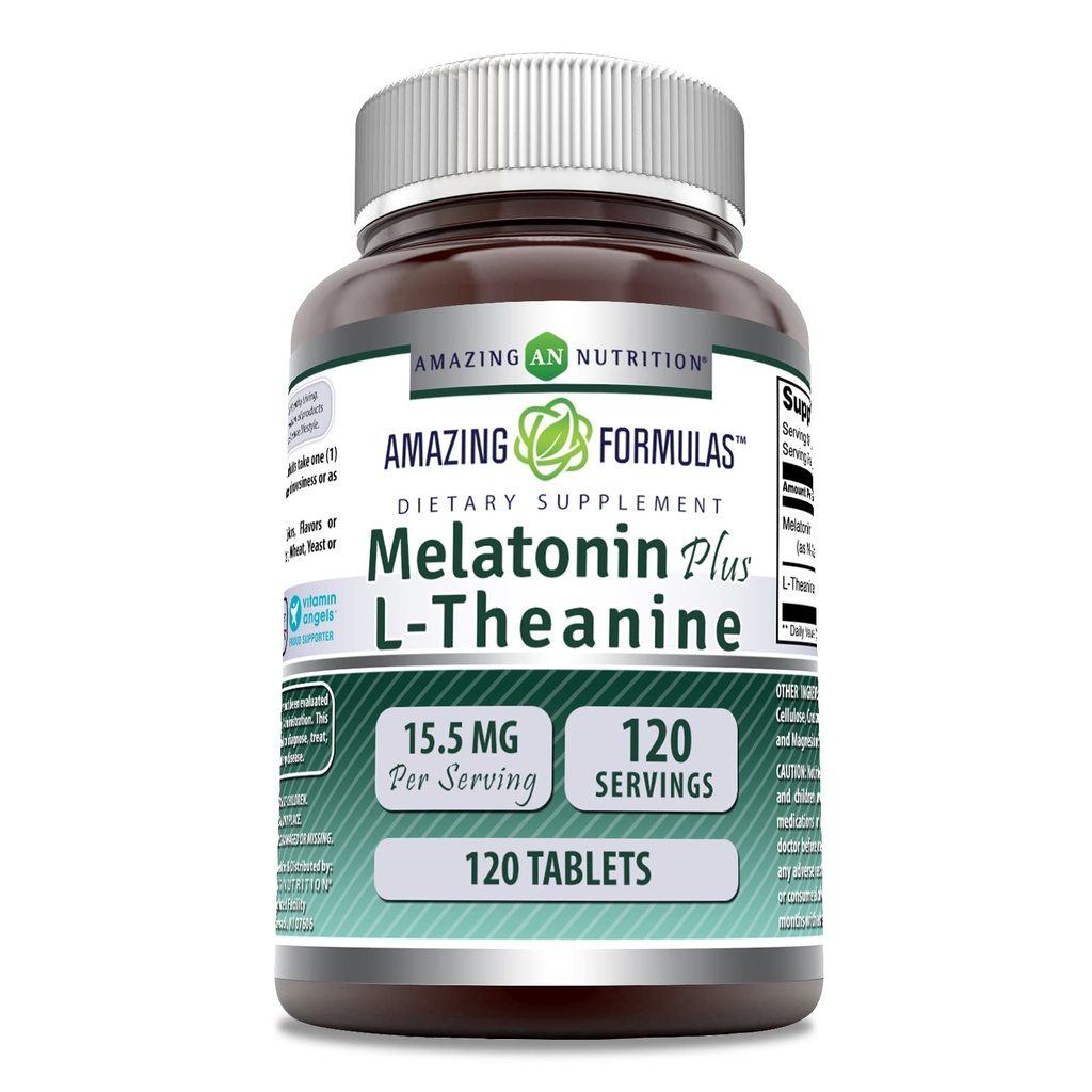 Formulare uimitoare Melatonina Plus L-Theanin 15.5 Mg 