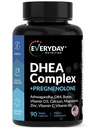 DHEA Micronited 200mg Complex cu Gragmenolon 100mg Supliment pentru bărbaţi şi femei cu Ashwagandha, DIM, Magneziu, Bor, Calciu, Zinc, Vitamina D3, C şi B6 Hormone Suport - Made in USA 90 Capsule