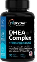 DHEA Micronized 200mg Complex cu Pregmenolon 100mg Supliment pentru bărbaţi şi femei cu Ashwagandha, DIM, Magneziu, Bor, Calciu, Zinc, Vitamina D3, C şi B6 Hormone Suport - Made in USA 90 Capsule