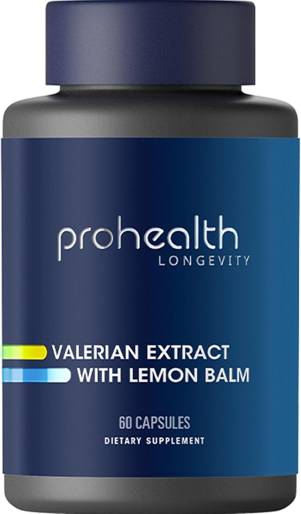 ProHealth Valerian Extract + Lemon Balm (60 capsule) 160 mg Valerian + 80 mg Lemon Balm 