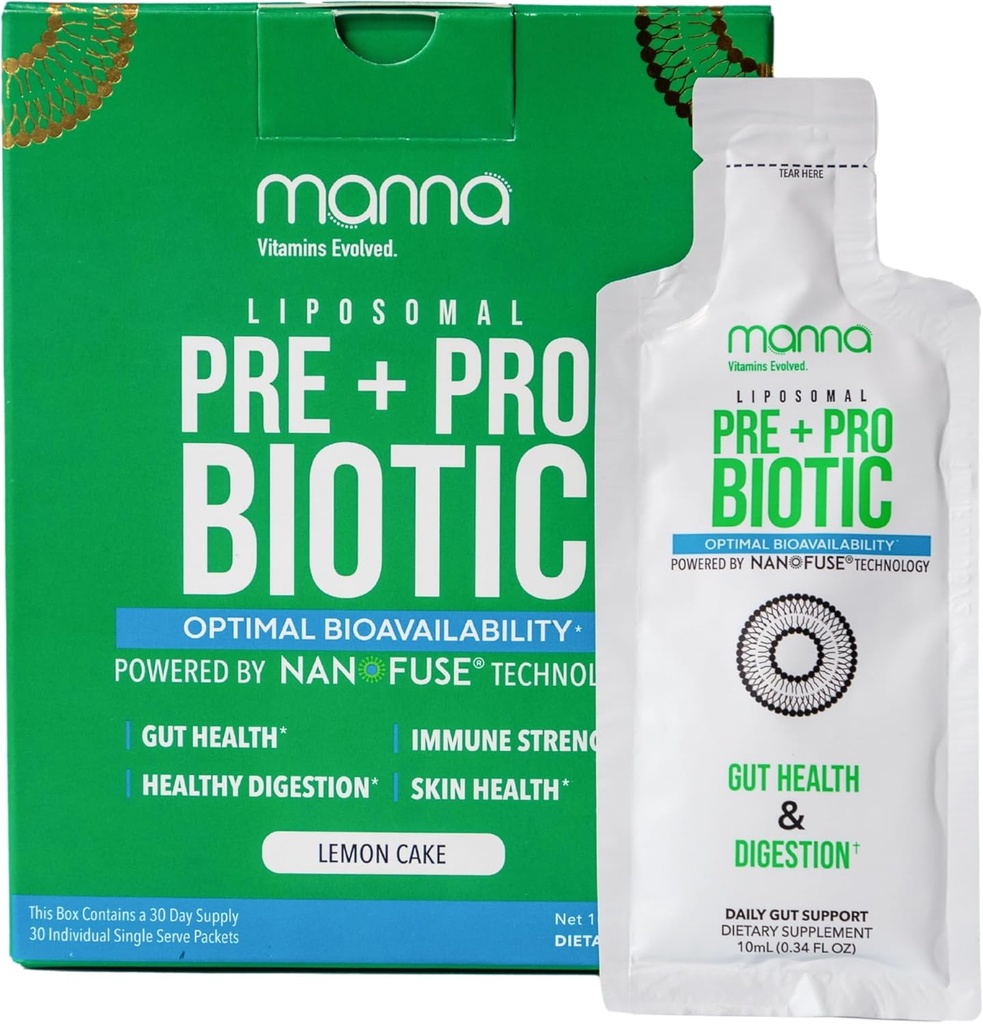 Manna Vitamine Evoluate Prebiotic lipozomal + Pachete probiotice 