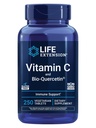 Extensie de viață Vitamina C și Bio-Quercetin®, Suplimentul de sănătate cardiovasculară, Suport imunitar, Foarte absorbabil, quercetină, Vitamina C, Gluten gratuit, Non-GMO, Vegetarian, 250 comprimate