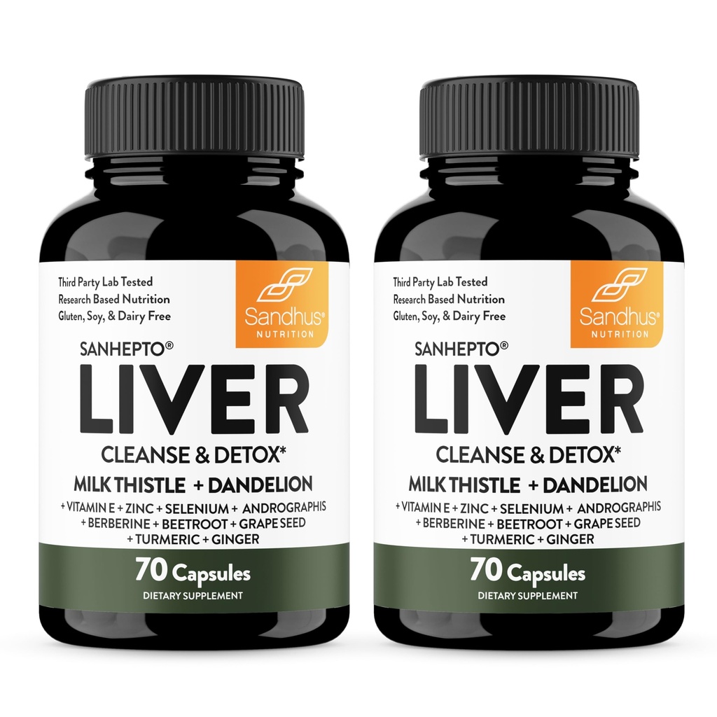Sandhu's Liver Cleanse Detox & Reparation Support 