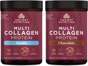 Nutritie antica Multi Colagen Pulbere Proteina Vanilla 45 Serviri + Multi Colagen Pulbere Proteina Ciocolata 45 Serviri