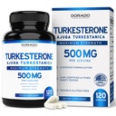 Turkesteron Supliment 500mg (120 capsule) - Rezistenta, Drive, Performanta sportiva & Mass musculare - (Ajuga Turkestanica Std. la 10% Turkesteron) (Similar la Ecdysteron) - Capsule non-GMO & Vegan