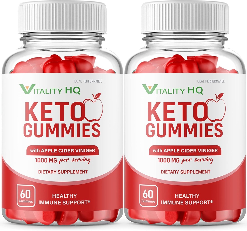 PERFORMANŢA IDEAL (2 Pack) Vitality HQ Ketos Gummies Vitality Ketos ACV Gummies Vitality ACV Gummie Vitality Ketos Gummies (120 Gummies)