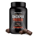 Sport Formula Chickpea Proteine Pudră, Organic și Vegan Pe bază de proteine, toate praful de proteine naturale cu aminoacizi esențiali, aromă de ciocolată, doar 2 carbohidrați net cu 21 Grams Proteine