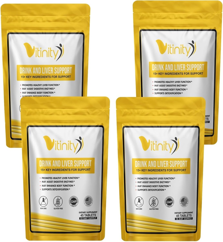 Anti Drink Supplement-15+Key Ingredients for Craving Support,Liver Health,Kudzu, Milk Thistle,Holy Basil,DHM,All Natural Cleanse,Gradual Reduction,Nutrient Replenisher Tablets(60 Days)