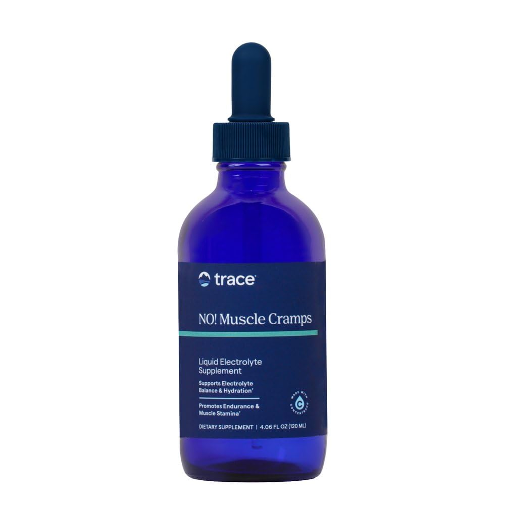 Trace Minerale NU! Crampe musculare - Supliment pentru functia musculara sanatoasa - Supliment lichid - Echilibru electrolitic - Rezistenta si energie - Fara zahar - 4.06 fl oz (60 Servings)