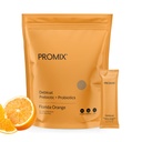 ProMix Nutrition Debloat Prebiotics and Probiotics with Baobab - Rich in Vitamina C, Bloating Relief, Immune Support - Orange - 30 Servings (Pachet de 30)