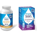 TheraTears 1200mg Omega 3 Supliment pentru Nutritie Ochi, Seminte organice de in Triglicerida Ulei de peste si Terapie Ochi uscat Picături ochi Lubricare pentru ochi uscati, picături de ochi gratuite conservative