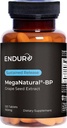 MegaNatural BP, Suplimente de extract de struguri cu extract de semințe de struguri de California cu eliberare susținută Suplimente de plante pentru absorbție optimizată și susține energie, 150 mg, 120 comprimate