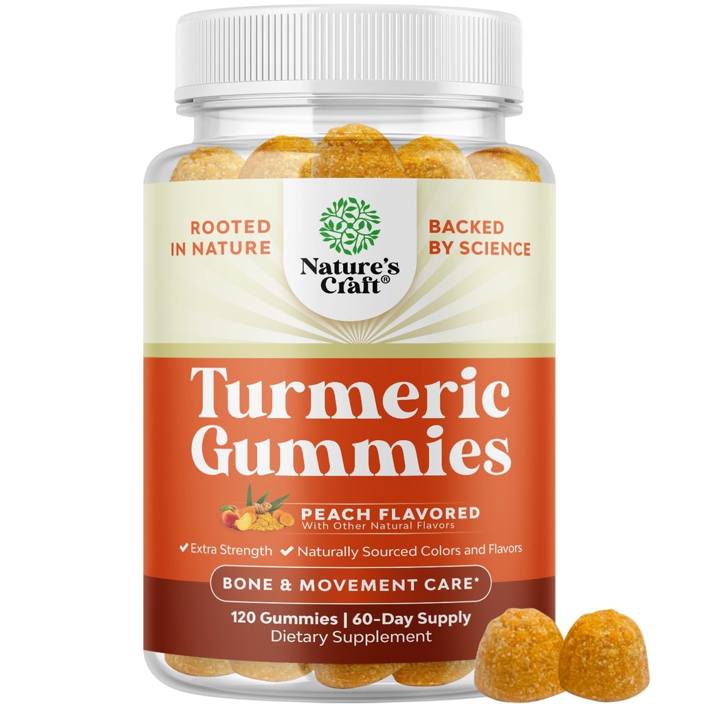 Gume turcesti pentru adulti Aroma de piersici - Extra Putere comuna de sprijin Gume cu Curcumina Turmerica cu extract de piper negru si ghimbir - si vitamine de piersici ghimbir pentru adulti
