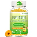 Lutein 20 mg cu Zeaxanthin Gummies, Lutein și Zeaxanthin Suplimente cu vitamine ochi C, E, Bilberry pentru sănătatea ochilor - 60Cts