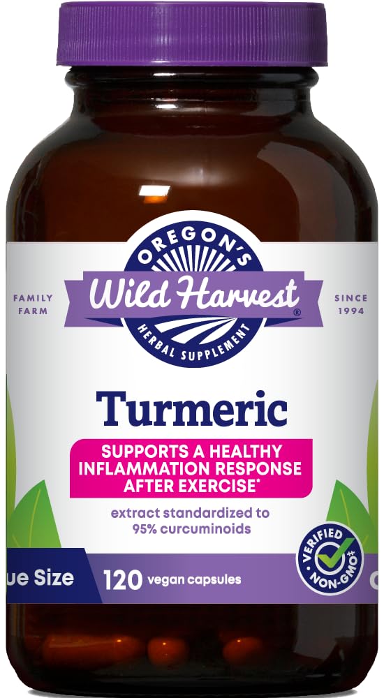 Oregon Wild Harvest Turmeric 120 Capsule Vegane 