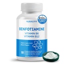Benfotiamină lipozomală cu vitamina B6, vitamina B12, acid alfa lipoic, Curcumin - suport metabolic sănătos, niveluri de energie - fabricate și testate în SUA