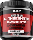 60 Capsule - Capsule L- Treonat de magneziu 500 mg Glicinat de magneziu 500 mg L- Theanină 200 mg & Apigenin 50 mg - Beneficii impresionante pentru susţinerea dispoziţiei pozitive, sistemul imunitar, sănătatea şi concentrarea creierului