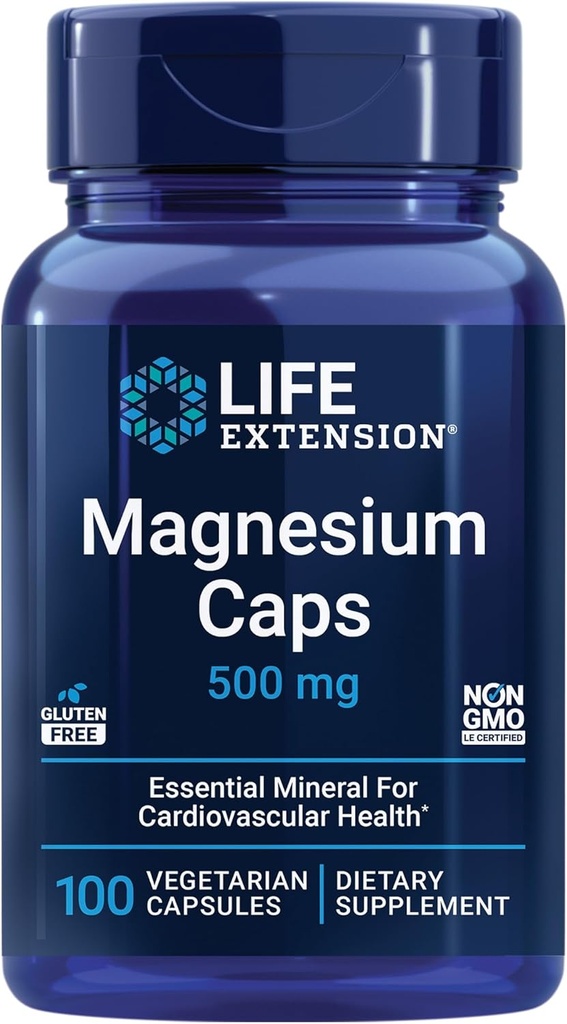 Life Extensie Super Vitamina E 268mg Heart Brain Immune Health Magneziu 500mg Heart Bones Metabolism Capsule Bundle