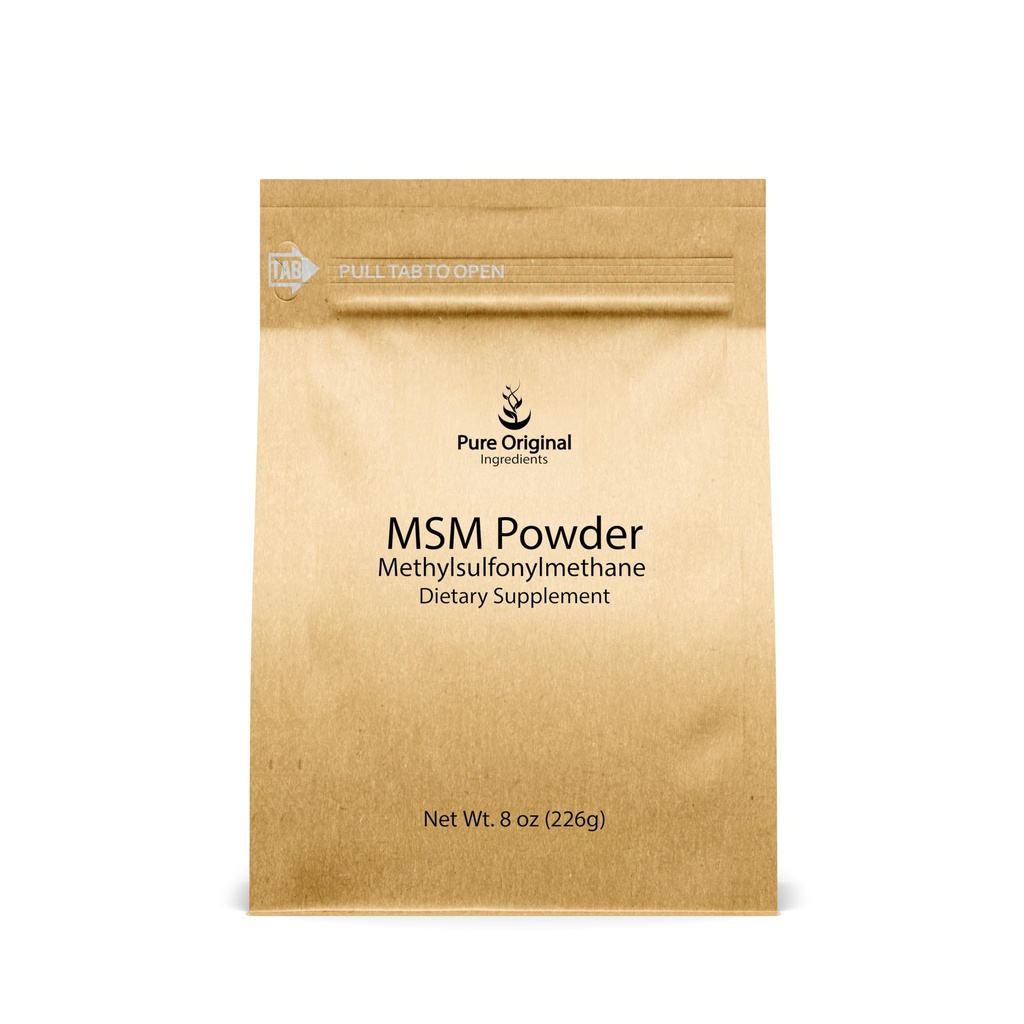INGREDIENTE ORIGINALE Metilsulfonilmetan (8 oz) MSM, Sulf natural, Supliment alimentar