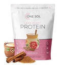 Un Sol Lean Pudră de proteine pe bază de plante, Pea & Brown Proteine de orez, Carb scăzut, Vegan Friendly - Gluten, Lactoză, & Soy Free - Fără adaos de zahăr, non-GMO, Nutriție curată, Nu Bloating (Horchata)