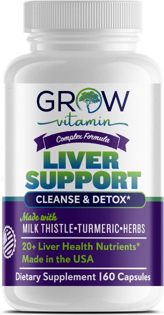 creşteţi vitamina Ficat Cleanse Detox Capsule w/Unique Blend of Milk Thistle, Artichoke & Dandelion Extract - Suplimentul ficatului Include Turmeric, Beetroot & Choline - 60 capsule
