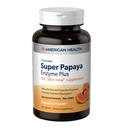 Sanatate Americana Super Papaya Enzim Plus - 180 Tablete masticabile - Suplimentul After-Meal - Non-GMO - 60 Serviri