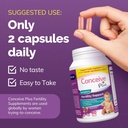 CONCEIVE PLUS Ovulaţie + Combo de fertilitate feminină, susţine fertilitatea şi regulamentul ovarian, 60 + 120 capsule
