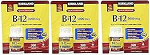 Kirkland Pozpfa Sublingual B- 12 5000 mcg, 300 comprimate (3 ambalaje)