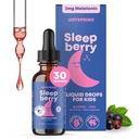 Melatonina Liquid SleepBerry pentru copii - Ajutor de somn natural cu Elderberry și vitamina D - stimulează sistemul imunitar în timp ce dorm (1 Fl oz)