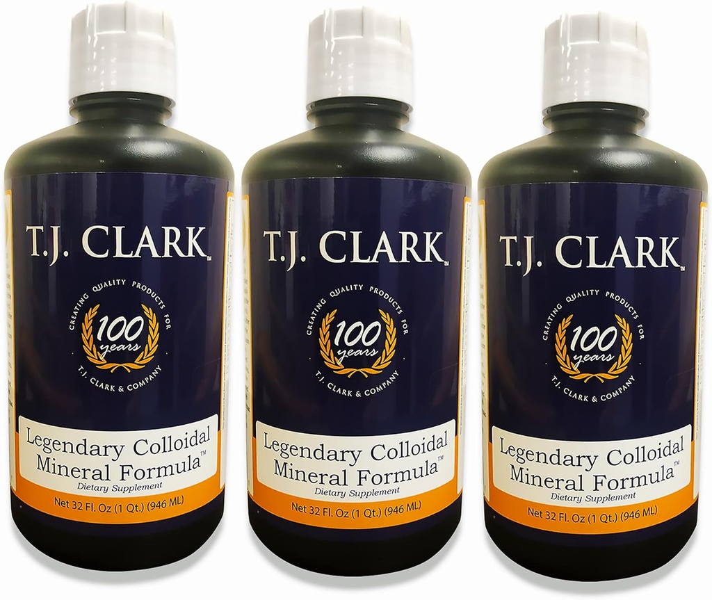 T.J. Clark Legendary Colloidal Mineral Formula 32 fl. oz. (3 Pack) by T.J. Clark