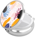 Nipichsha Pill Box, caz de pastila mica pentru Purse & Pocket, Cute Travel Medicine Organizator, Portable Medicine Container Holder to Hold Vitamine, Medicamente, Ulei de pește & Supliment, Floral Fantasy