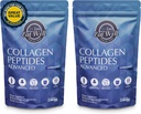 EAT BINE ALIMENTAŢII PREMIUM Colagen Peptides pulbere Proteina 45 Serviri, 16oz, Colagen pentru piele, os şi sprijin comun, de tip I & III Iarbă Fed Colagen (45 Servings (Pachet de 2), Neflavorat)